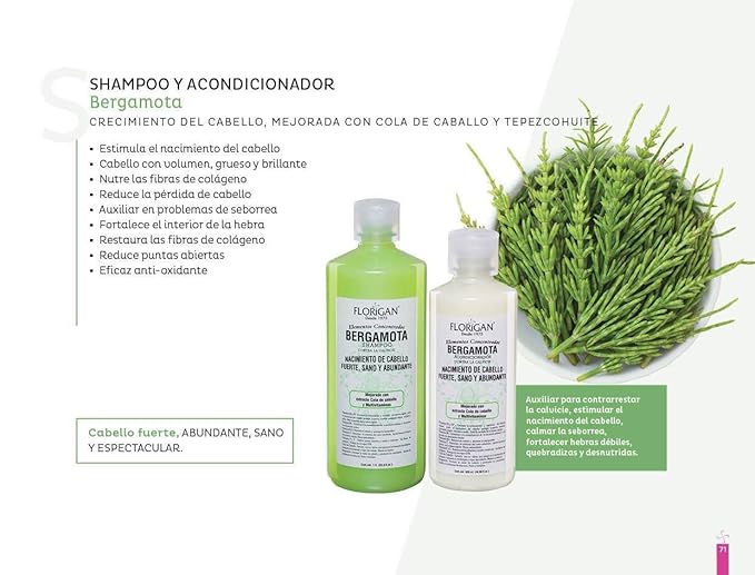Hair Growth Conditioner Bergamota 500ml. Florigan