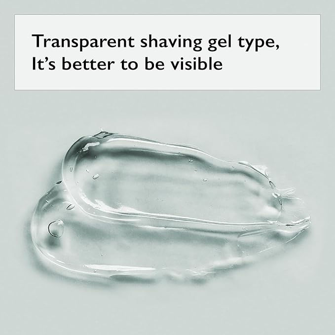 Cica Shaving Gel, Transparent, non-foaming soothing gel, enriched with Centella Asiatica, Aloe Vera and Panthenol for Skin Protection for all sensitive type skin 8.45 oz
