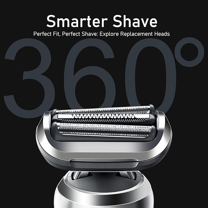 S7 73S 360 Replacement Head for Braun New Generation Series 7 Eletric Shavers, Compatible with Braun S7 7020s, 7025s, 7027cs, 7071cc, 7075cc, 7085cc Shavers, etc（2 Pack）