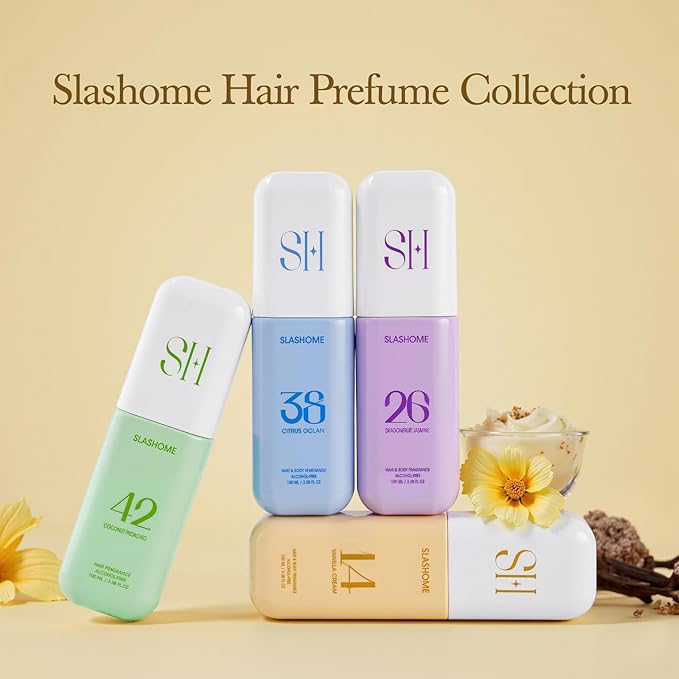 Hair Perfume for Women & Men, Alcohol-Free Vanilla Cream Hair & Body Mist, Lightweight Long-Lasting Fragrance Mist for Hair, Body & Fabric, Birthday & Valentine’s Day Gift, 100ml / 3.38 fl oz