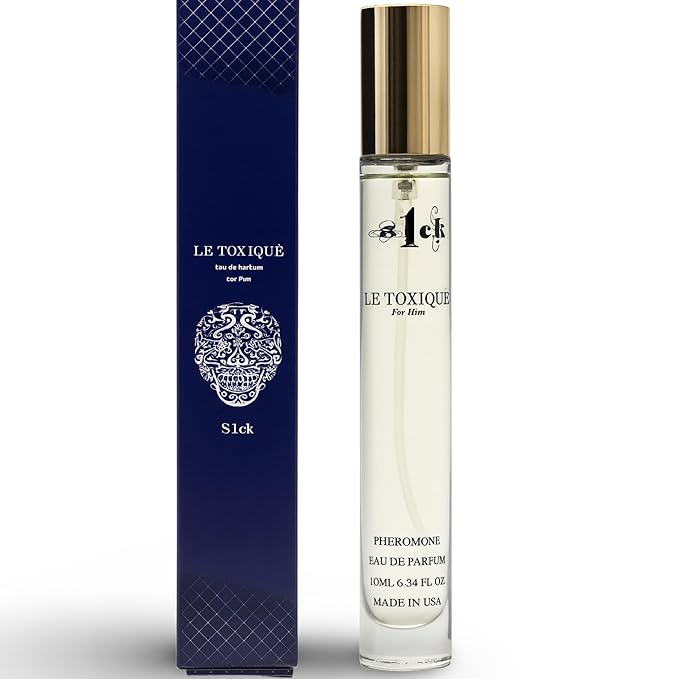 S1CK - Le Toxique Pheromone-Infused Cologne for Men Raw Pheromone Cologne Attraction Lasting Spray USA-Made Bold Strength Scent for Him