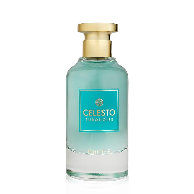 Celesto Turquoise Luxury Cologne for Men - Lavender & Oud Aromatic Elixir-100ml Eau de Parfum - Long Lasting - Versatile Signature - Elite Gift (Celesto Turquoise)