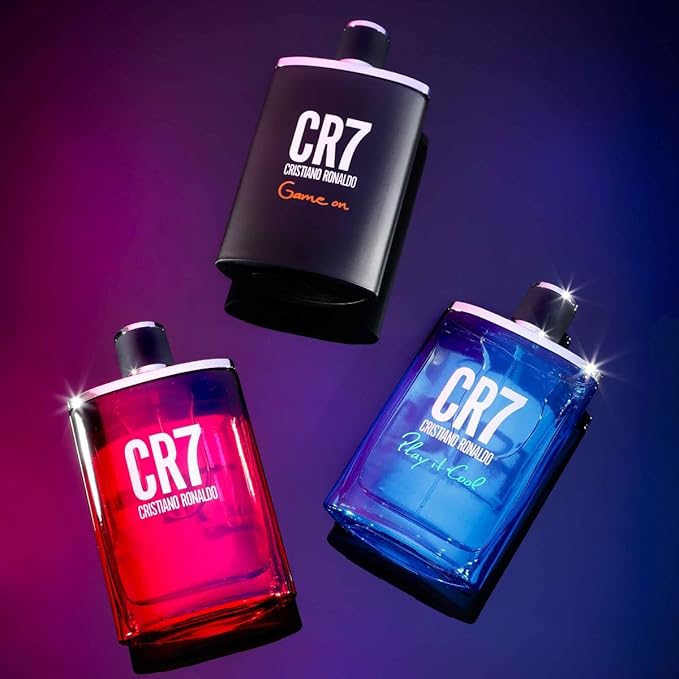 Cristiano Ronaldo CR7 Game On - Aromatic Fragrance For Men - Woody And Alluring Scent - Tropical And Dense Essence - A Dark And Sophisticated Aesthetic - Bold And Long Wearing - 1.7 Oz EDT Spray