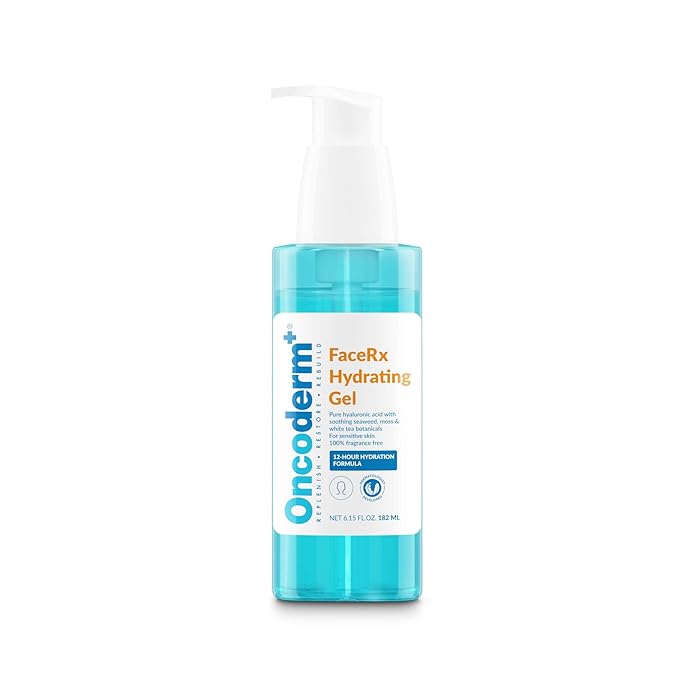 Oncology FaceRx Hydrating Gel. Skin Care for People Living with Cancer. Great Gift for Chemo Patient. Designed by Oncologists and Dermatologists. Chemo Skin Care (6.15 Fl Oz)