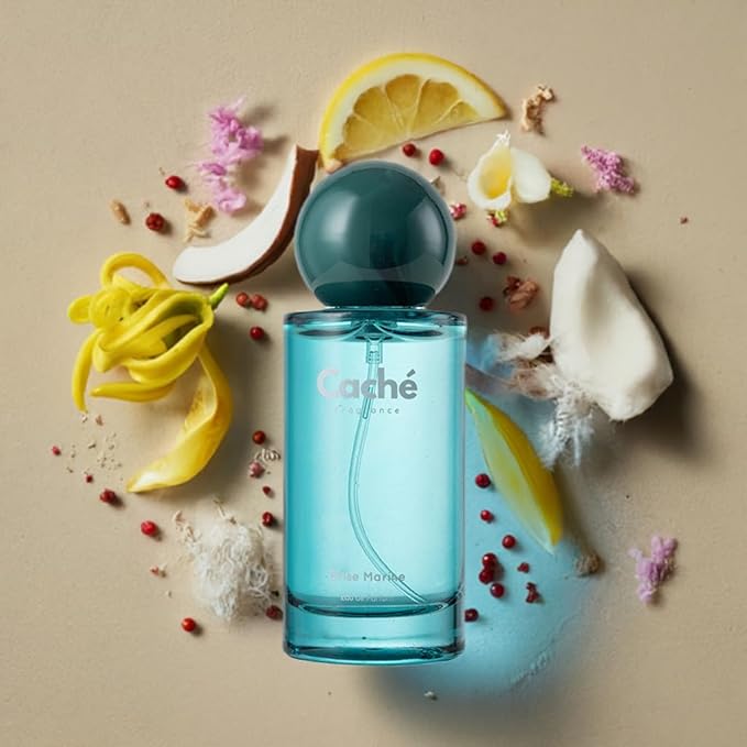 Brise Marine by Caché – Bergamot, Lemon, Pink Pepper, Coconut Milk, Ylang-Ylang, Musk, Cedarwood; Eau De Parfum (EDP) 50ml, Unisex