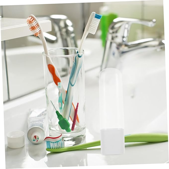 Travel-friendly Flosser Nozzle Cover Portable Case for Toothbrush Covers Electric Flosser Tip Holder Storage Box for Travel Accessories