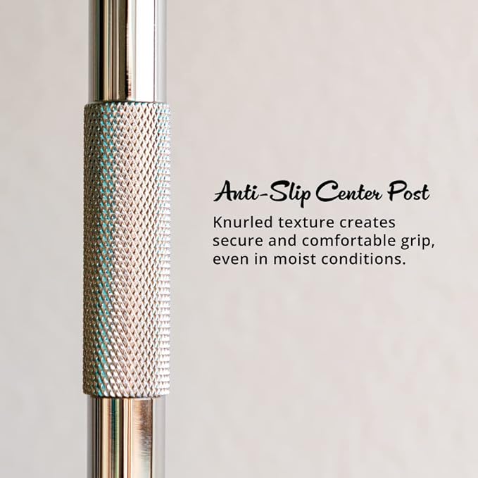 RoyalShave Safety Razor and Brush Stand - Polished Chrome