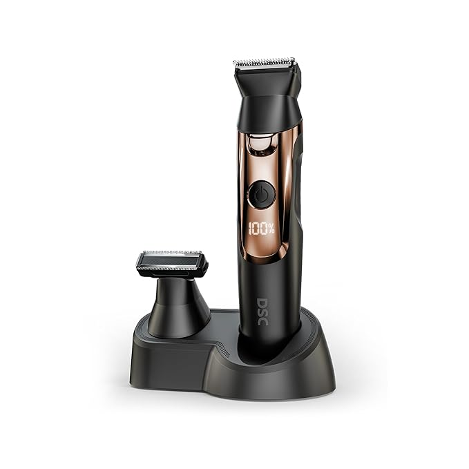 Dollar Shave Club | Double Header Electric Trimmer | Electric Razor with Beard Head & Body Grooming Head