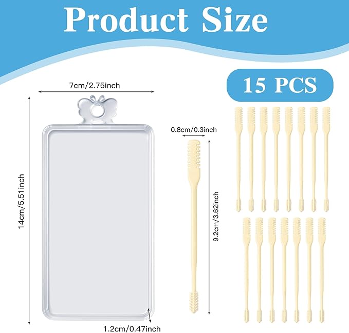 15Pcs 2-in-1 Nasal Hair Cutter for Women,Yellow Nose Hair Trimmer for Mens Womens Unisex Christmas Ear Nose Cutter for Mens Gift Nose Trimmer for Women with Cleaning Brush,Nasal Hair Remover