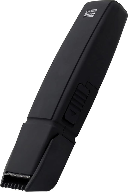 CHARGEWORX Groom Essentials All-in-One Hair and Beard Trimmer for Men, Face and Body Trimmer with Precision Blades, Cordless Grooming Kit with Adjustable Length Guide, Battery-Operated Travel Tool