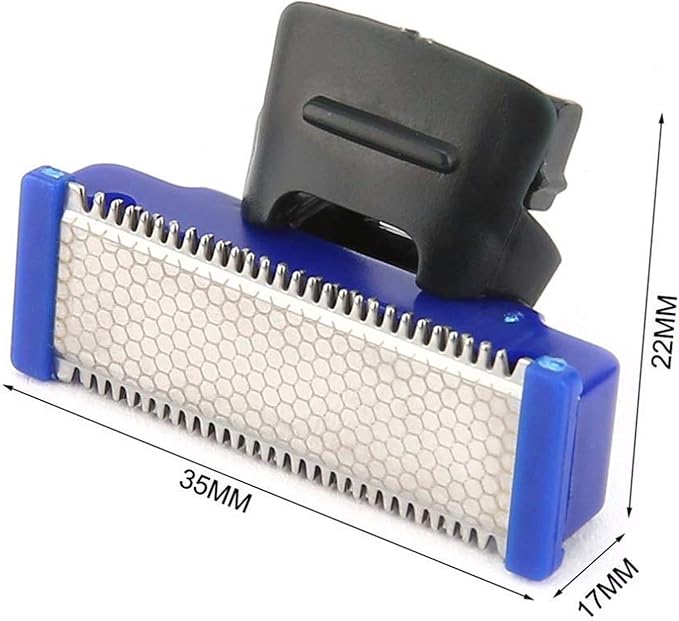 Replacement Heads for Old Version of Microtouch Solo Mens Shaver Electric Micro Trimmer (Pack of 4)