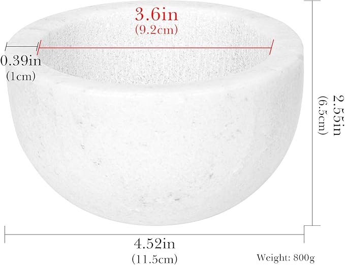 Linkidea Natural Marble Shaving Soap Bowl, Internal Groove Heat Preservation Shaving Bowl, Soap Shaving Bowl Gift for Men, Husband, Dad (White), RAC28-01