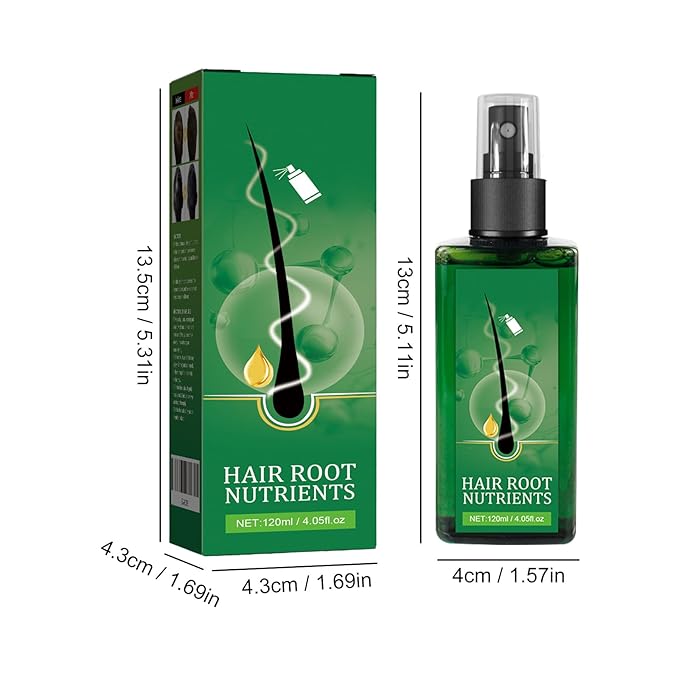 120ml Hair Growth Serum for Men - Hair Loss Treatment & Thinning Hair Solution with Ginseng & Ginger Extract - Hair Root Nutrient Essence for Stronger Hair & Scalp Care