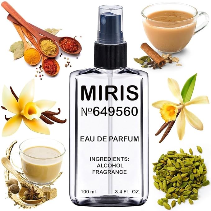 MIRIS No. 649560, Inspired by Spiced Vanilla, Long-Lasting Eau de Parfum for Women, Spray 3.4 Fl Oz / 100 ml