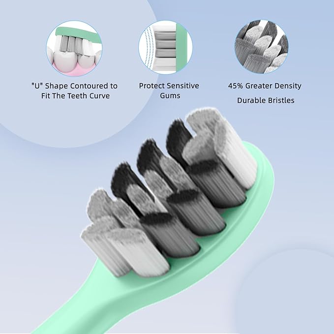 Electric Toothbrush Set, Equipped with 10 Brush Heads and Travel case, IPX8 Waterproof, 2-Minute Timer, 42000 high-Frequency Vibrations, 5 Modes, The First Choice for Gift Giving