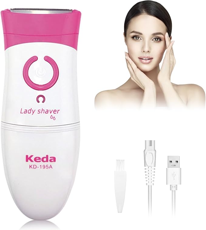Smooth & Silky Electric Razors for Women, Cordless Electric Dual Foil Shaver & Trimmer, Wet & Dry Women Electric Shaver for Pubic Hair Bikini Legs Armpit