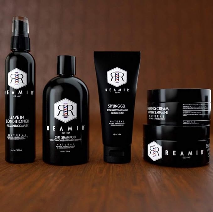 Reamir Men's Shaving Cream Senstive Skin - All Natural Essential Paraben Alcohol Free - Protects Skin and Smooth Skin - Prevent Razor Burn and Ingrown Hairs 8 oz