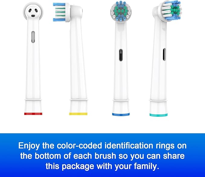 Replacement Toothbrush Heads Compatible with Oral B Braun,16 Pack Professional Electric Brush Heads for Oral B Replacement Heads Refill Pro 500/1000/1500/3000/3757/5000/7000/7500/8000