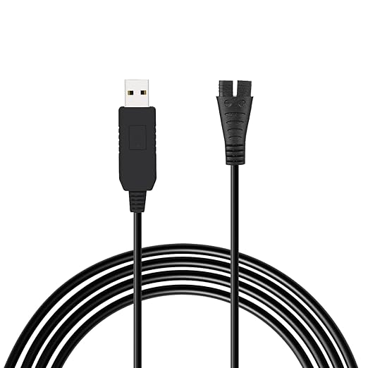 MULTIM 5V USB Electric Shaver Cable, for Panasonic ER-GB42-K Beard Trimmer Replacement Wet & Dry Beard Trimmer Razor Charger