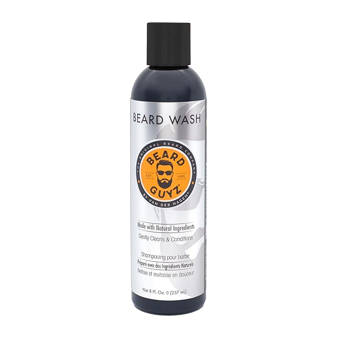 Beard Guyz Beard Wash – Daily Beard Cleanser & Shampoo – Gentle Facial Hair Wash with Argan Oil & Botanic Extracts – Refreshing Citrus Beard Cleanser for Men’s Grooming, 8 oz