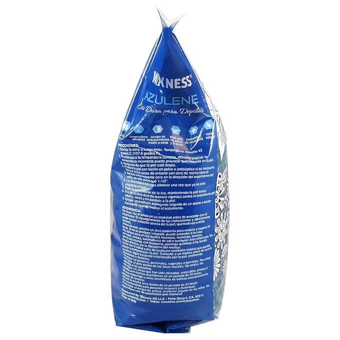 Waxness Wax Necessities Film Hard Wax Beads Azulene 2.2 Pound