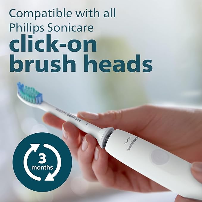 Philips Sonicare HX3411/05 Electric Toothbrush DailyClean 1100 with QuadPacer & Smartimer - (Mint Blue)