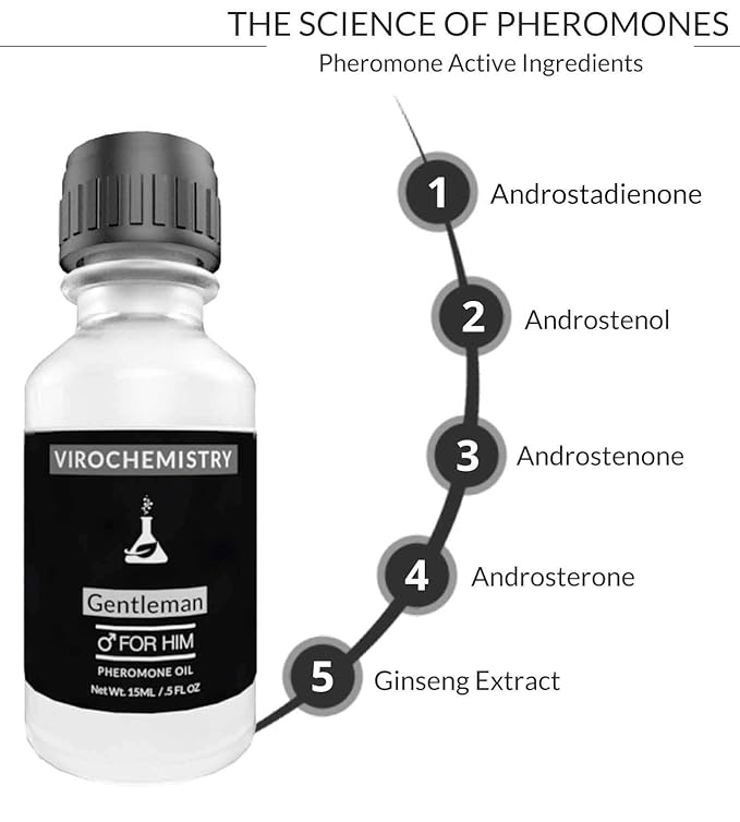 Pheromones For Men Pheromone Cologne Oil [Attract Women] (Gentleman) - Bold, Extra Strength Human Pheromones Formula 15mL Concentrate
