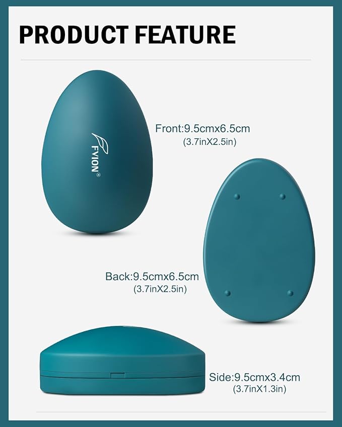 FVION Painless Glass Hair Eraser, Innovative Fine Grit Crystal Body Shaver for Smooth Skin, Effortless Hair Removal Tool (Green)