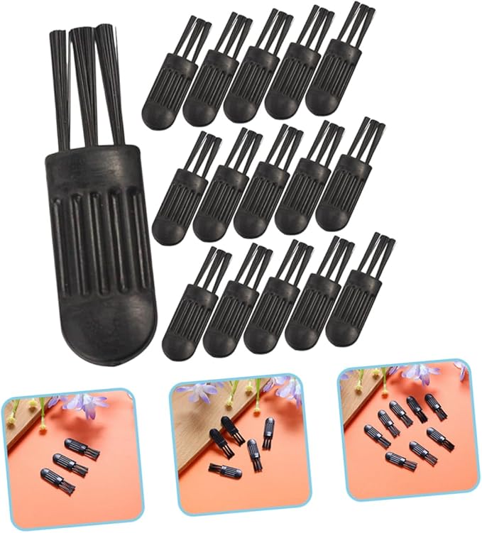 FRCOLOR 200pcs Mini Cleaning Brush for Electric Shavers and Trimmers Non-Shedding Bristles for Cleaning Ergonomic Grip Design for Convenient Use