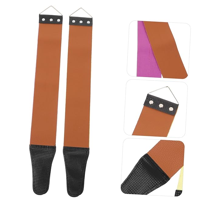 2pcs Dual-sided Manual Shaver Sharpening Tools Strop for Smooth Edges Shaving Blade Maintenance