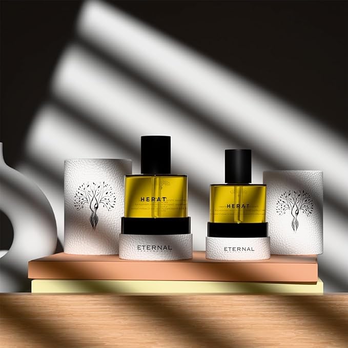 Eternal perfume oils Herat Perfumes for Women Inspired by Black 0pium Long Lasting Womens Perfume 1.69 FL Oz with 1.01 FL Oz Travel Size Perfume for men (Pack of 2)