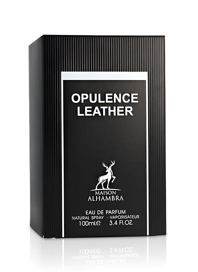 Maison Alhambra,Ámbar y Cuero 100ml Eau de Arabian Parfum Picante y Floral Fragante para Hombres