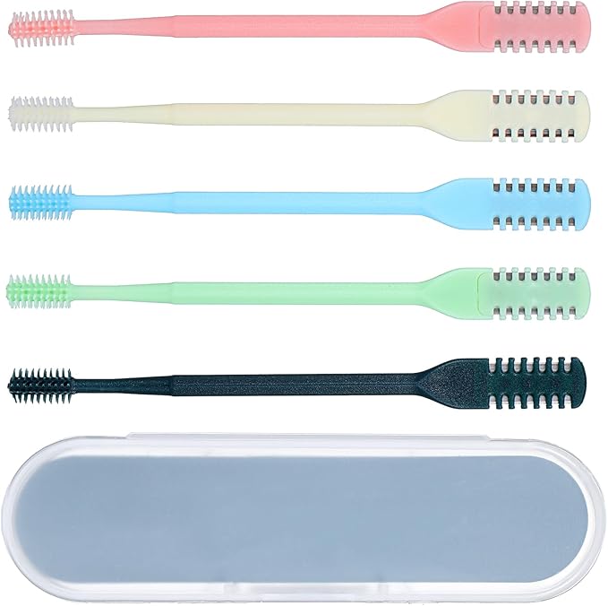 5PCS Nose Hair Trimmer Manual,2-in-1 Nasal Hair Cutter with Cleaning Brush, Upgraded Version 360° Rotating Nasal Hairs Trimmer for Women, Double-Sided Unisex, 5 Colors