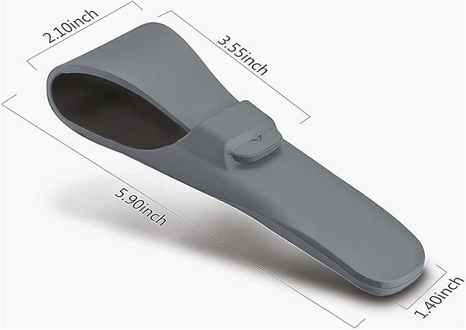 LinMei Silicone Razor Travel Case Compatible with Gillette, Parker, Merkur Razor (Grey+Cleaning Brush)