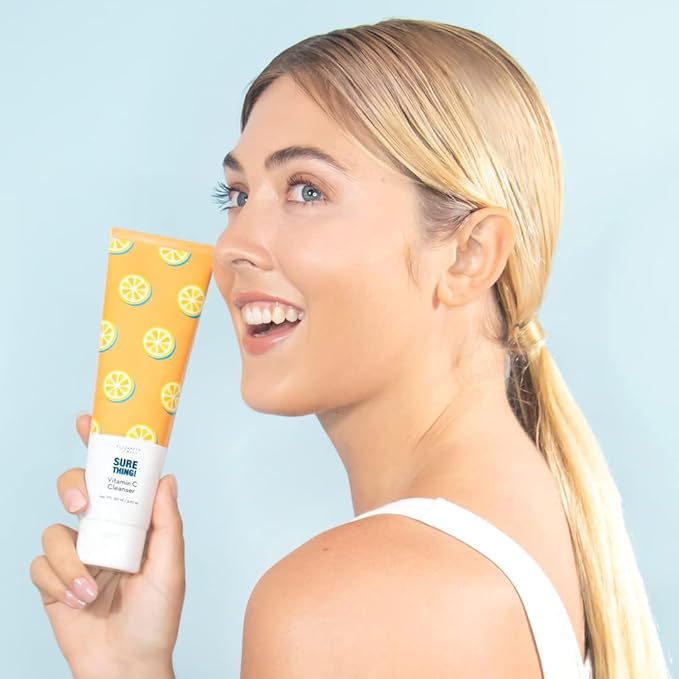 Elizabeth Mott Vitamin C Facial Cleanser - Vitamin C Korean Gel-to-Foam Cleanser for Hydrating Makeup Removal & Gentle Daily Use for All Skin Types - Vegan, Cruelty-Free 5.07oz
