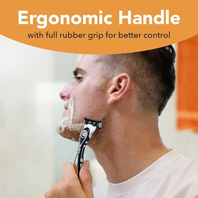 BIC Flex 5 Refillable Razors for Men, Long-Lasting 5 Blade Razors Refills for a Smooth and Comfortable Shave, 12 Razor Cartridges