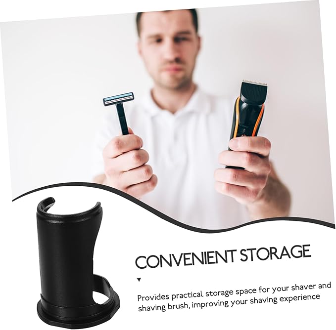 Holder Stand for Men Shaving Brush Organizer Compact Design for Travel Keeps Tools Dry and Clean for Bathroom Use