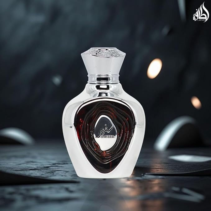 Lattafa Niche Emarati Safeer Eau de Parfum for Men - 100ml (3.4 oz) | Woody Spicy Cologne with Bergamot & Juniper Berry | Elegant, Timeless Masculine Scent | Long-Lasting Arabian Luxury Perfume