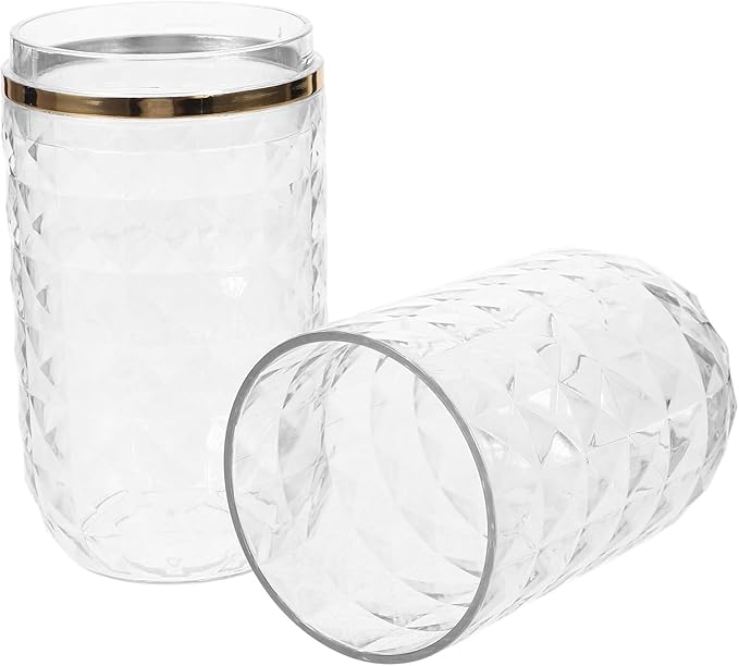 Travel Toothbrush Holder Large Travel Toothbrush Cup, Clear and Bright, Comfortable to Hold, Travel Toothpaste Container for Business Trip School Camping Bathroom(Clear)