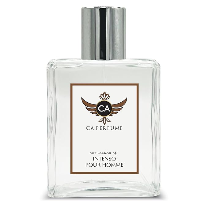 CA Perfume Impression of Intenso Pour Homme For Men Woody Aromatic Fragrance Long Lasting Mens Perfume Eau De Parfum 3.4 Fl Oz 100ml