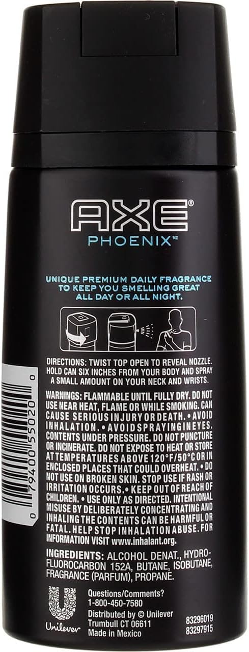 Axe Body Spray for Men - Phoenix - 4 oz