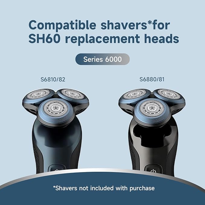 6P SH60 Replacement Heads for Series 6000 (S6xxx), S6880/81, S6810/82, S6850/85