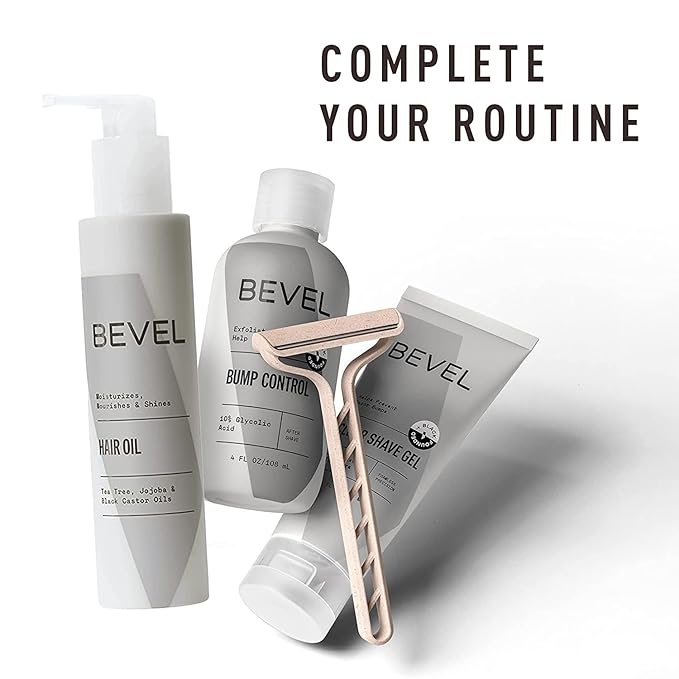 Bevel Essentials Disposable Safety Razors for Men, Double Edge Stainless Steel Blade Helps Prevent Nicks and Razor Bumps, Travel Essentials, 5 Count