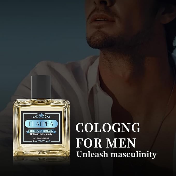Woody Cologne Perfume for Men Long Lasting 24H - Fresh Spicy Cardamom Amber Scent for Men | Day to Night Versatile Fragrance | 50ml (1.69 Fl Oz)