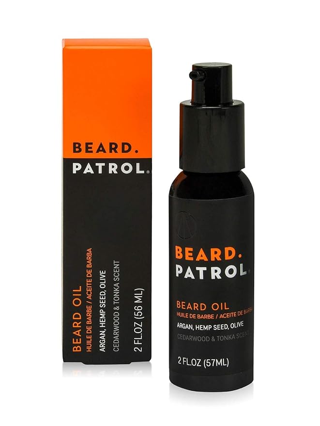 Bump Patrol Beard Patrol Beard Oil for Men – Natural Grooming Serum and Mustache Conditioner, Softens, Smooths and Strengthens Growth, Cedarwood and Tonka - 2 fl oz - Pack 1
