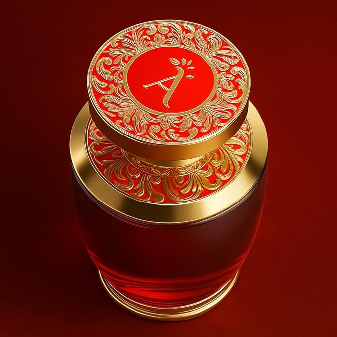 AHUJA Rouge Fusion Unisex Eau De Parfum (3.4 fl oz) — Long Lasting Cologne for Men & Women — Bold Citrus, Vanilla, Rose, Pine & Geranium Notes — Luxurious Gift Fragrance for All Occasions
