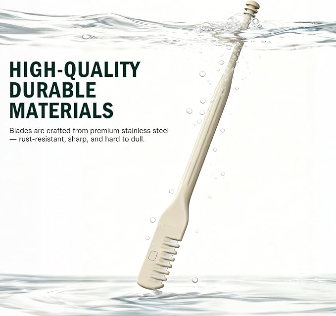 FVION Manual Nose Hair Trimmer (Pack of 3) - Rotating Nasal Hair Cutter with Ear Picker for Women and Men - Portable Nostril Hair Remover Tools