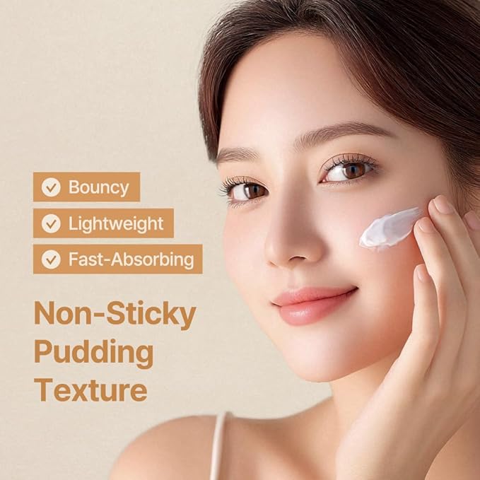 Soy Protein Tofu Pudding Face Cream 50ml – Lightweight Anti-Aging Moisturizer with Bouncy Texture, Hydrating Wrinkle Cream for Women & Men, Day & Night Facial Cream