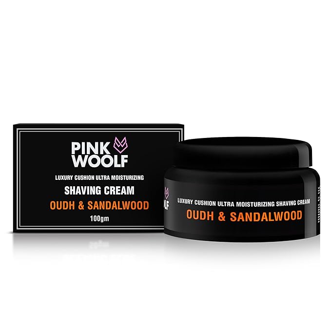 Oudh & Sandalwood Shaving Cream for Men & Women | Moisturizing Formula for Close, Comfortable Shave | Hydrates Skin, Softens Beard, Reduces Irritation | Smooth Shave Experience | 3.3 Oz