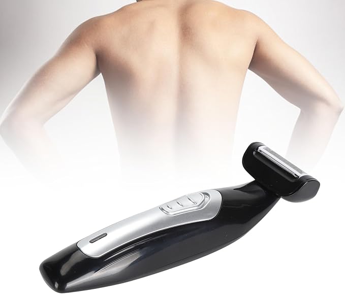 Back Shavers for Men, Men Electric Body Grooming Trimmer kit for Arm Beard Back, Adjustable Removable Handle with Extreme Reach, Wet Dry Shaving Men Back Groomer